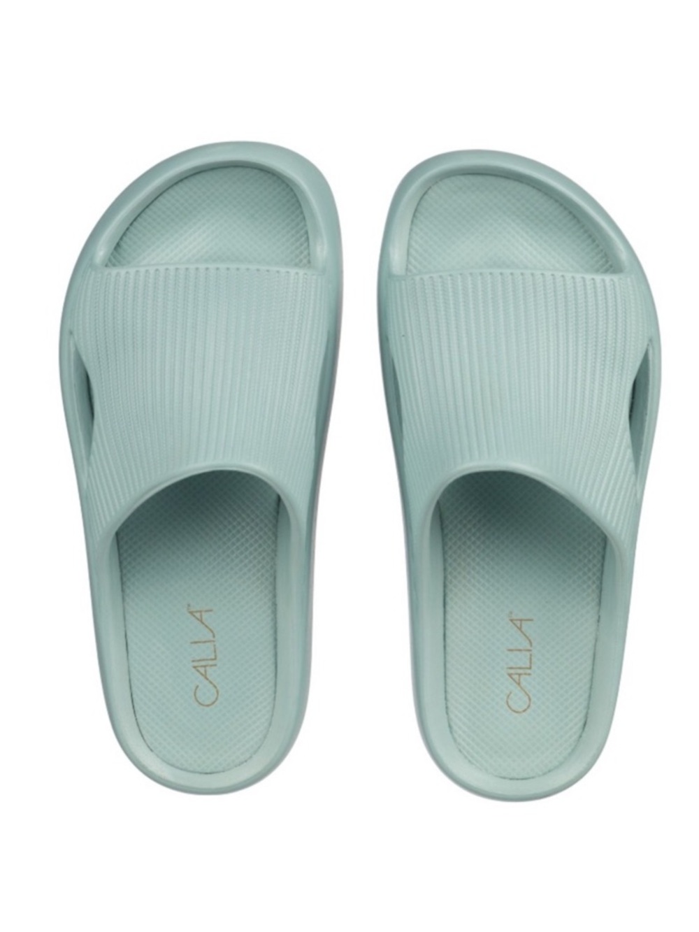 CALIA NEW Mint Green Women's Molded Slides Sandals